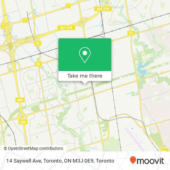 14 Saywell Ave, Toronto, ON M3J 0E9 map