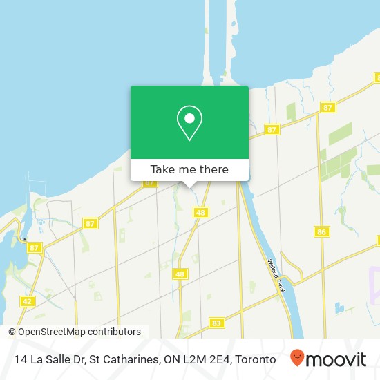 14 La Salle Dr, St Catharines, ON L2M 2E4 map