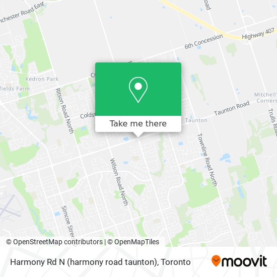 Harmony Rd N (harmony road taunton) map