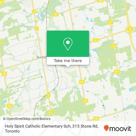 Holy Spirit Catholic Elementary Sch, 315 Stone Rd map