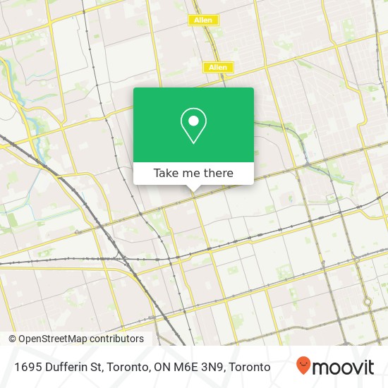 1695 Dufferin St, Toronto, ON M6E 3N9 map
