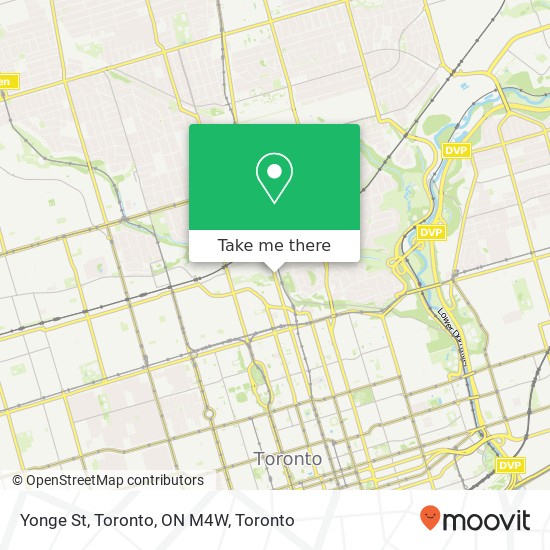 Yonge St, Toronto, ON M4W map