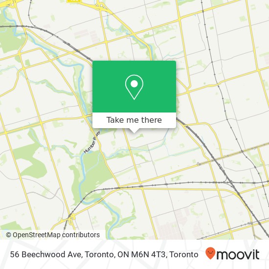 56 Beechwood Ave, Toronto, ON M6N 4T3 map