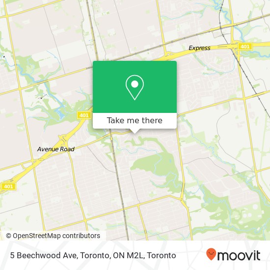 5 Beechwood Ave, Toronto, ON M2L map