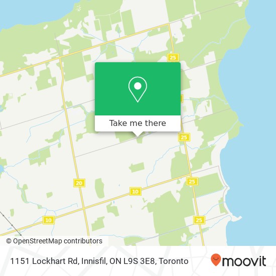 1151 Lockhart Rd, Innisfil, ON L9S 3E8 map