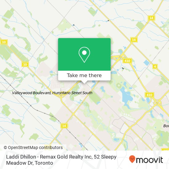 Laddi Dhillon - Remax Gold Realty Inc, 52 Sleepy Meadow Dr map