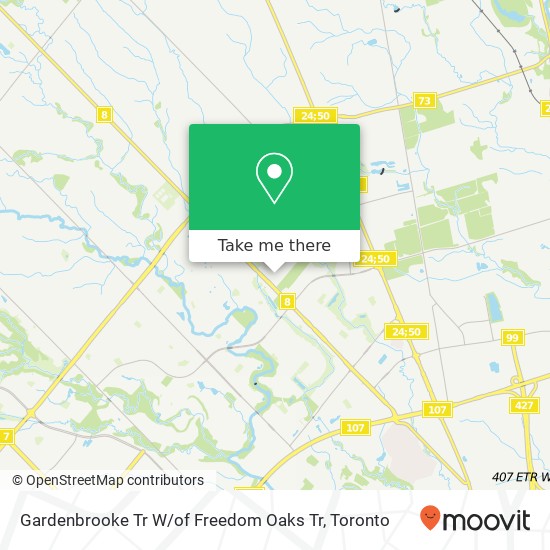 Gardenbrooke Tr W / of Freedom Oaks Tr map