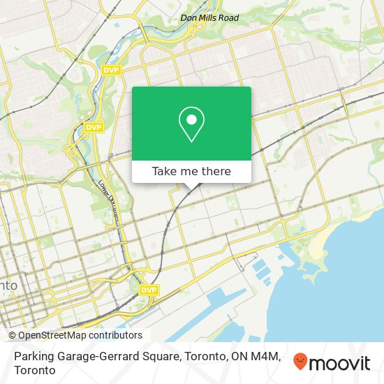 Parking Garage-Gerrard Square, Toronto, ON M4M map