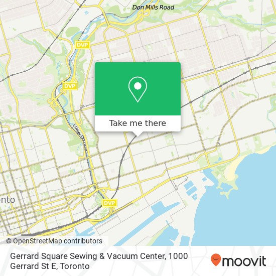 Gerrard Square Sewing & Vacuum Center, 1000 Gerrard St E map