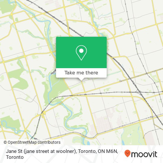 Jane St (jane street at woolner), Toronto, ON M6N map