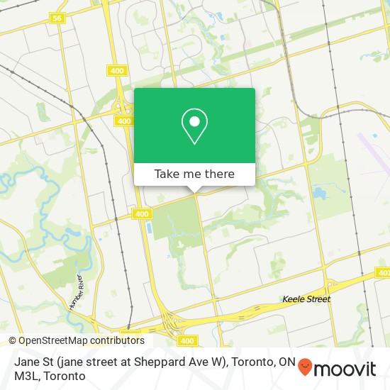 Jane St (jane street at Sheppard Ave W), Toronto, ON M3L map