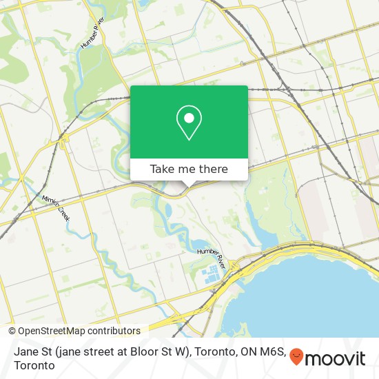 Jane St (jane street at Bloor St W), Toronto, ON M6S map
