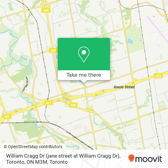 William Cragg Dr (jane street at William Cragg Dr), Toronto, ON M3M map