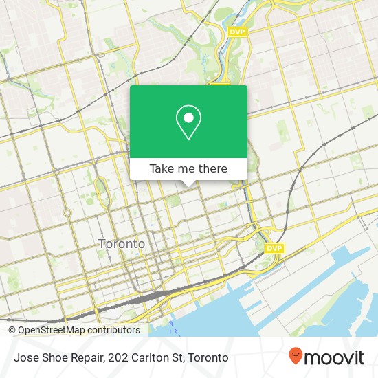 Jose Shoe Repair, 202 Carlton St map