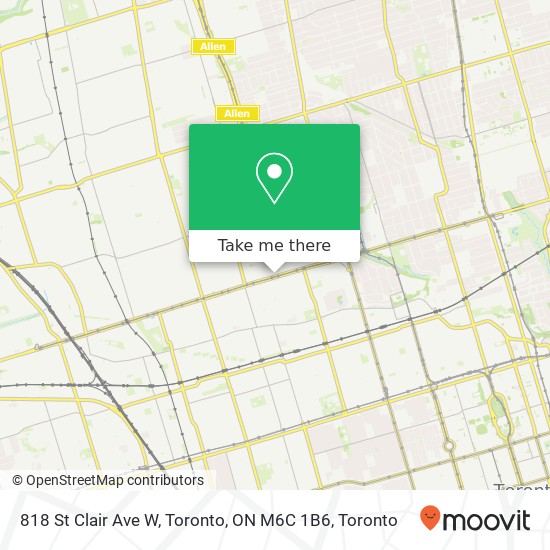 818 St Clair Ave W, Toronto, ON M6C 1B6 map