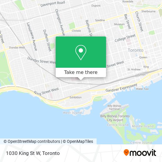 1030 King St W map