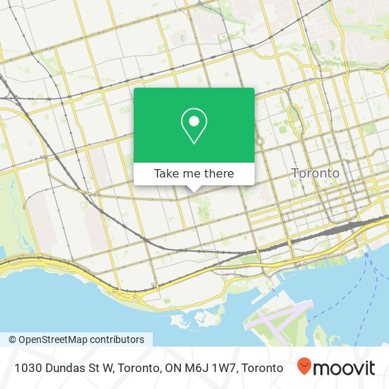 1030 Dundas St W, Toronto, ON M6J 1W7 map