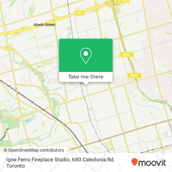 Igne Ferro Fireplace Studio, 680 Caledonia Rd map