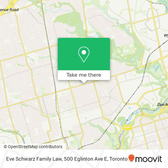 Eve Schwarz Family Law, 500 Eglinton Ave E map