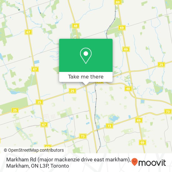 Markham Rd (major mackenzie drive east markham), Markham, ON L3P map