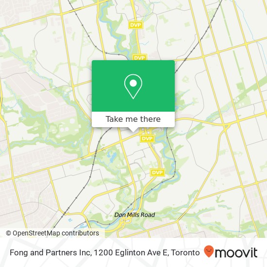 Fong and Partners Inc, 1200 Eglinton Ave E map