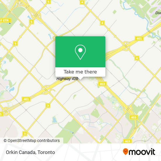 Orkin Canada map