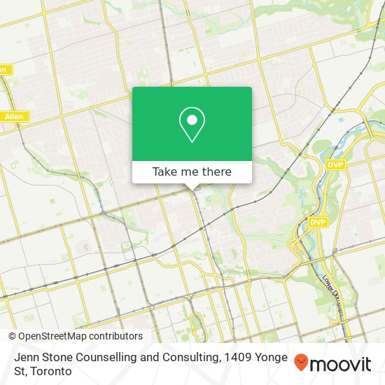 Jenn Stone Counselling and Consulting, 1409 Yonge St map