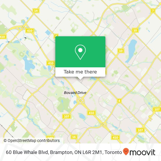 60 Blue Whale Blvd, Brampton, ON L6R 2M1 map