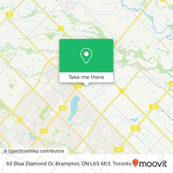 60 Blue Diamond Dr, Brampton, ON L6S 6K3 map