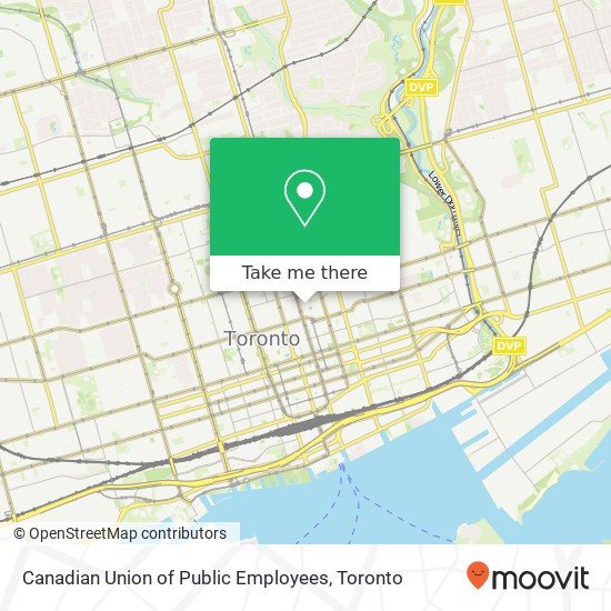 Canadian Union of Public Employees map