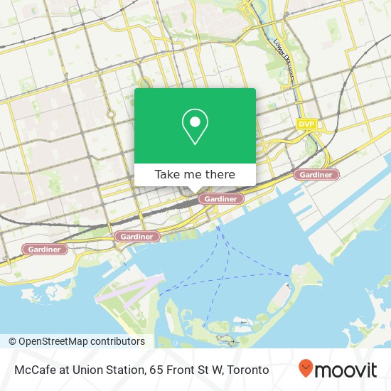 McCafe at Union Station, 65 Front St W map