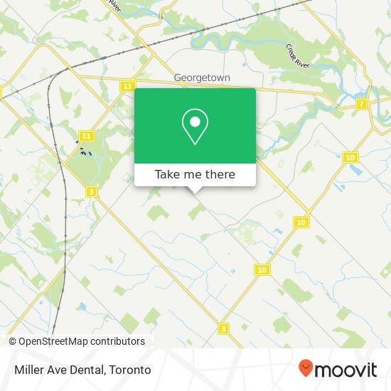 Miller Ave Dental map