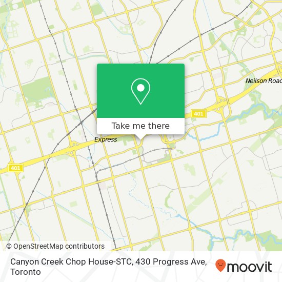 Canyon Creek Chop House-STC, 430 Progress Ave map