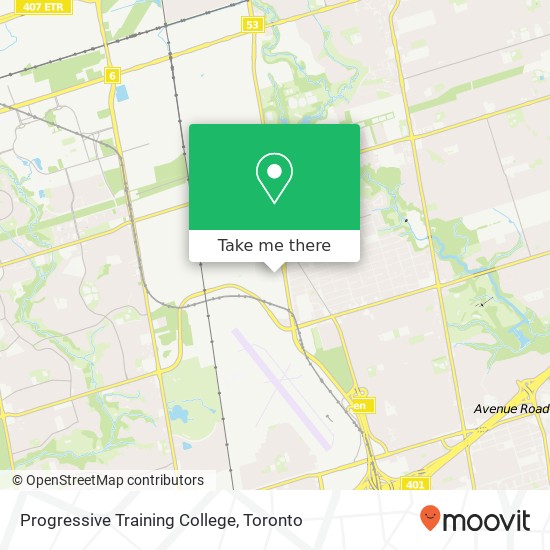 Progressive Training College map