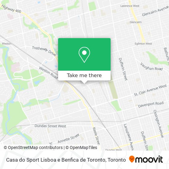 Casa do Sport Lisboa e Benfica de Toronto plan