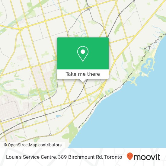 Louie's Service Centre, 389 Birchmount Rd map