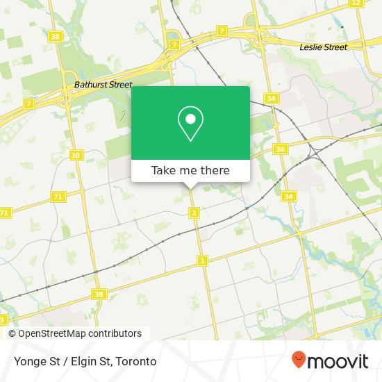 Yonge St / Elgin St map