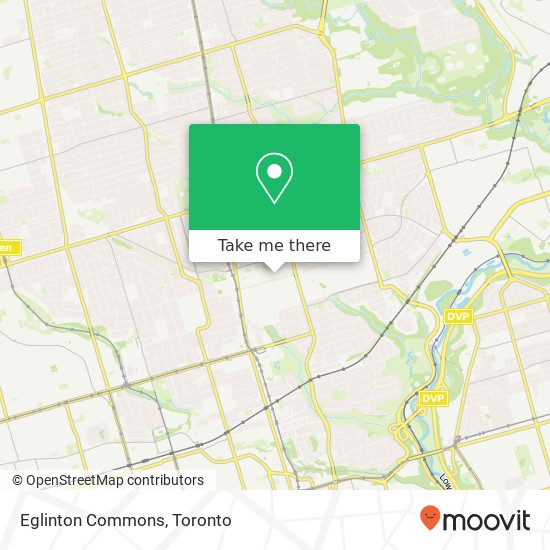 Eglinton Commons map