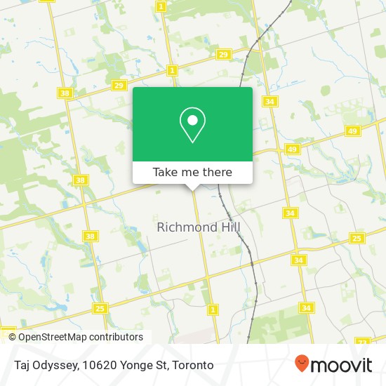 Taj Odyssey, 10620 Yonge St map