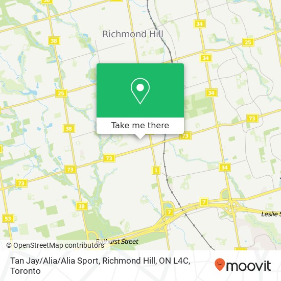 Tan Jay / Alia / Alia Sport, Richmond Hill, ON L4C plan