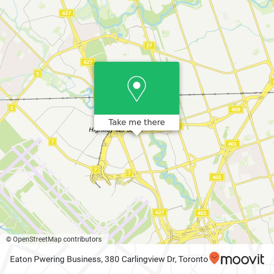 Eaton Pwering Business, 380 Carlingview Dr map