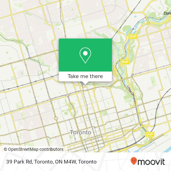 39 Park Rd, Toronto, ON M4W plan