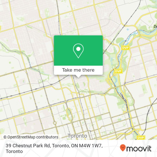 39 Chestnut Park Rd, Toronto, ON M4W 1W7 map