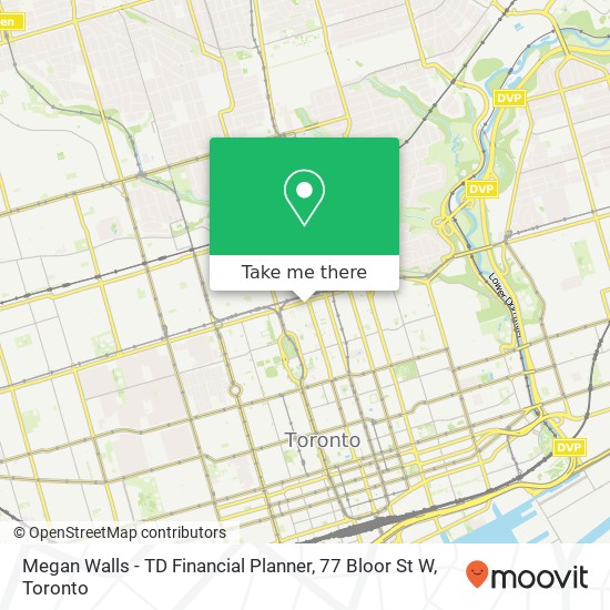 Megan Walls - TD Financial Planner, 77 Bloor St W plan