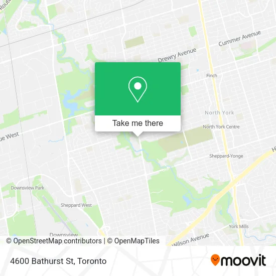 4600 Bathurst St map