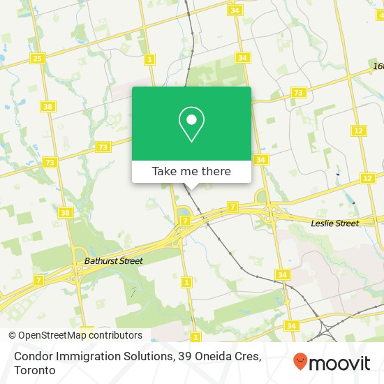 Condor Immigration Solutions, 39 Oneida Cres plan