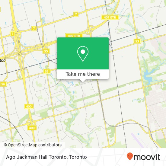 Ago Jackman Hall Toronto map