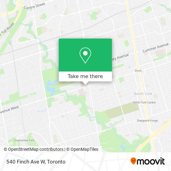 540 Finch Ave W map