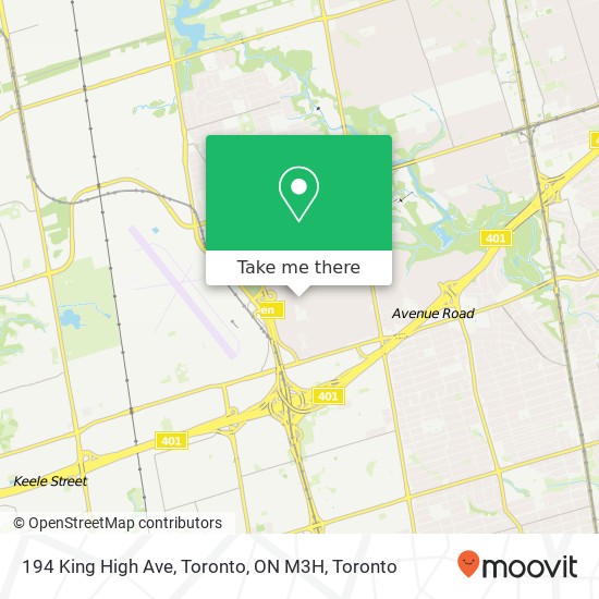 194 King High Ave, Toronto, ON M3H map