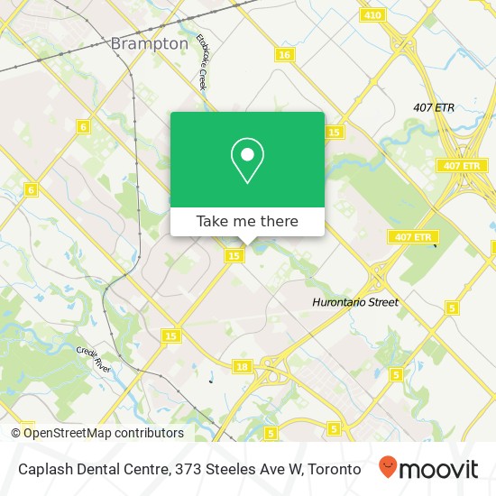 Caplash Dental Centre, 373 Steeles Ave W map